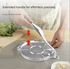 Silver Manual Dough Press – Aluminum Alloy Cake & Tortilla Press for Homemade Baking and Cooking(16cm)