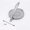 Silver Manual Dough Press – Aluminum Alloy Cake & Tortilla Press for Homemade Baking and Cooking(20cm)