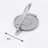 Silver Manual Dough Press – Aluminum Alloy Cake & Tortilla Press for Homemade Baking and Cooking(20cm)