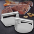 2-PCS Stainless Steel Meat Press Mold 11.2cm Diameter for Burger Patties, Steak, Dough & Rice Rolls – Heavy-Duty Kitchen Tool