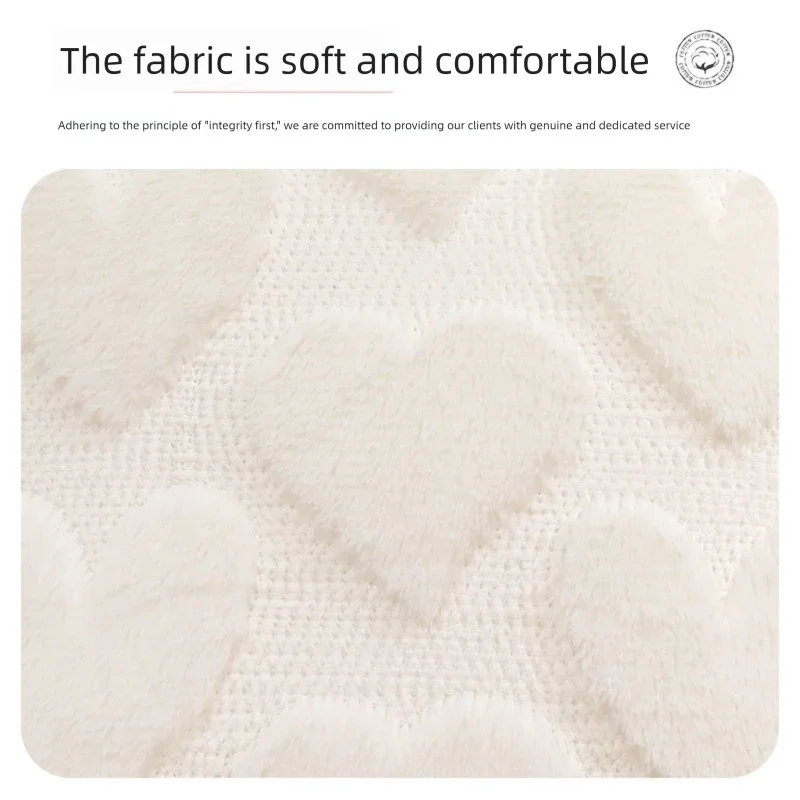 2-PCS Red arrow 45x45cm Heart Pattern Plush Pillow Cover with Insert – Soft Textured Decorative Cushion for Living Room or Bedroom