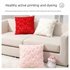 2-PCS Red arrow 45x45cm Heart Pattern Plush Pillow Cover with Insert – Soft Textured Decorative Cushion for Living Room or Bedroom