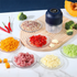 320ml Wireless Electric Garlic Crusher with 6-Blade Blade and Whisk Attachment – Compact Kitchen Chopper for Minced Garlic, Meat, Vegetables & Baby Food
