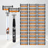 2-Pack 6-Layer Manual Razor with 36 Replacement Blades – Ultra-Close Shave for Men, Stainless Steel Handle with One-Click Blade Change