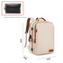 Blue Large Capacity Backpack with USB Charging Port and Waterproof Fabric for Travel Work and Daily Use