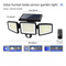 Solar Powered Motion Sensor Outdoor Light with Remote Control for Garden Garage and Front Door