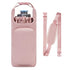 Pink Insulated Water Bottle Carrier with Shoulder Strap – Portable Sleeve for Large Bottles, Featuring Front Pocket and Key Hook