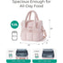 Camel Double-Layer Insulated Lunch Bag – Quilted Design with Top and Bottom Compartments, Shoulder Strap, and Smooth Two-Way Zippers