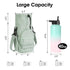 Purple Water Bottle Carrier with Drawstring Closure – Adjustable Shoulder Strap, Front Pocket, and Side Storage for Daily Use