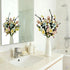 2-Piece Tulip Easter Artificial Floral Arrangement with Decorative Egg Accents – Ready-to-Display Spring Holiday Decoration