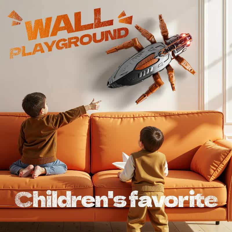 RC Wall Climbing Cockroach Toy Realistic Anti-Gravity Remote Control Bug 360 Stunt Rotation Rechargeable Prank Gift for Kids