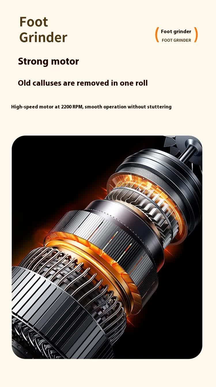 Electric Foot Callus Remover Rechargeable Pedicure Tool with 3 Grinding Heads Portable Dead Skin Exfoliator Peach Pink