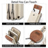 Women's Crossbody Phone Bag with Coin Pouch PU Leather Shoulder Purse Adjustable Wide Strap for Travel & Daily Use Brown