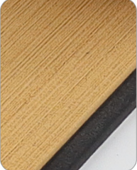 EVA Faux Teak Boat Flooring Border Trim Self Adhesive Marine Decking Strip Non Slip Foam Sheet for Yacht Caravan RV (Gold & Black, 240cm x 5.7cm)