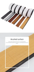 EVA Faux Teak Boat Flooring Border Trim Self Adhesive Marine Decking Strip Non Slip Foam Sheet for Yacht Caravan RV (Dark Grey & Black, 240cm x 5.7cm)