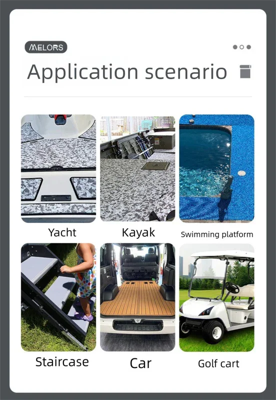 Camouflage EVA Foam Boat Flooring Sheet Self Adhesive Marine Decking Mat Non Slip Grip Roll for Jet Ski Kayak & RV (Black White Camo, 250cm x 26cm)