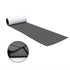 EVA Faux Teak Boat Flooring Sheet Marine Decking Mat Self Adhesive Non Slip Foam for Yacht Caravan & RV (Dark Grey & Black, 240cm x 45cm)