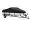 Waterproof Boat Cover 21-24ft Square Bow Jon Boat & Pontoon UV Resistant Marine Storage Tarp Wide Beam (Black, 750cm x 360cm)