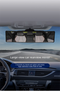 Panoramic Rear View Mirror Car Wide Angle Convex Curve Mirror Anti-Glare Universal Clip-On Interior Rearview Mirror 28.5cm Large Field of Vision