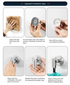 Stainless Steel Vacuum Suction Cup Hook Rack 3-Hook Black Wall Mounted Towel Rail for Bathroom and Kitchen No Drilling Required