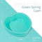 Heart Shaped Silicone Baking Mould - Non-Stick Mousse Cake & Jelly Pan - Easy Release Polished Interior for Valentine's Day Desserts (Green Spring Cyan, 11.5cm)