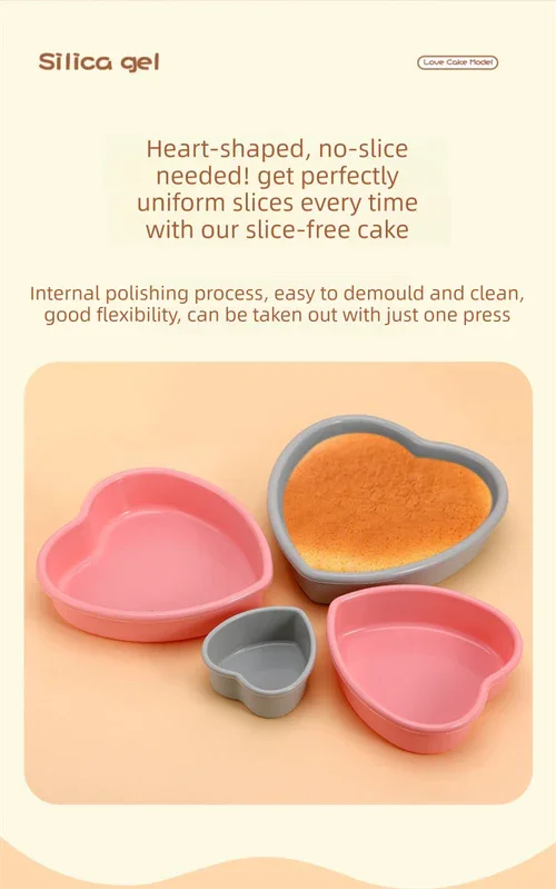 10 Inch Extra Large Heart Shaped Silicone Cake Mould - Pink Non-Stick Baking Pan for Weddings & Big Parties - Reinforced Rim Tray (29cm)