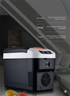 10L Portable Electric Cooler & Warmer Car Fridge with Digital Display 12V/240V Dual Power for Camping Road Trips & Home Office Brown