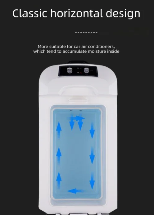 10L Portable Electric Cooler & Warmer Car Fridge with Digital Display 12V/240V Dual Power for Camping Road Trips & Home Office Brown