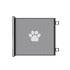 Retractable Pet Safety Gate 110x78cm Paw Print Mesh Dog Barrier No Drill Retracting Fence for Stairs and Doorways