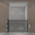 Retractable Pet Safety Gate 130x78cm Paw Print Mesh Dog Barrier Automatic Rebound No Drill Fence for Stairs and Doorways