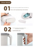 2-in-1 Cat Litter Scoop with Integrated Waste Bin & 1 Roll Refill Bags Detachable Sifter Shovel Anti-Reflux Baffle Grey