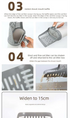 2-in-1 Cat Litter Scoop with Integrated Waste Bin & 8 Rolls Refill Bags Detachable Sifter Shovel Anti-Reflux Baffle Grey