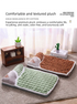 Thickened Pet Sofa Bed XL Size 75x45cm Grey Dog Mat with Integrated Pillow Soft Washable Sleeping Pad for Dogs and Cats All Season Comfort