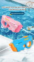 Electric Water Gun Automatic Continuous Fire Squirt Toy 8m Range Rechargeable Battery Outdoor Pool Beach Fun Blue