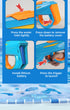 Electric Water Gun Automatic Continuous Fire Squirt Toy 8m Range Rechargeable Battery Outdoor Pool Beach Fun Blue