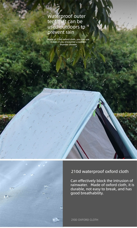 Single Person Off-Ground Camping Tent Portable Folding Bed Cover with Mosquito Net UV-Resistant Fishing Tent Black