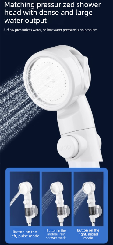 Portable Electric Outdoor Shower Kit Handheld Battery-Powered Shower Head Set for Camping, Dormitories, and Construction Sites