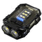 Mini EDC Keychain Flashlight Dual LED Super Bright 750mAh Type-C Rechargeable Magnetic Torch Work Light Black