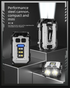 Mini EDC Keychain Flashlight Dual LED Super Bright 750mAh Type-C Rechargeable Magnetic Torch Work Light Black