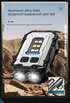 Mini EDC Keychain Flashlight Dual LED Super Bright 750mAh Type-C Rechargeable Magnetic Torch Work Light White