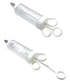 Cake Decorating Icing Syringe Gun Set with 5 Stainless Steel Nozzles DIY Cookie Press Baking Tool for Home Kitchen