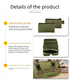Heavy Duty Tool Roll Up Bag Organiser Multi-Pocket Canvas Carry Pouch for Electrician DIY Mechanic & 4WD Camping Black
