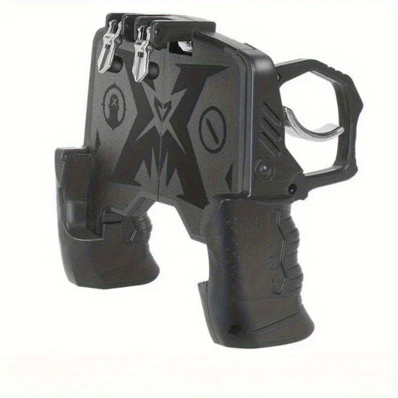 K21 Mobile Game Controller Gamepad L1 R1 Trigger Fire Buttons Ergonomic Grip for PUBG COD Mobile iOS Android Phone Black