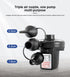 Electric Air Pump AC 220V-240V Portable Quick Inflator Deflator with 3 Nozzles for Air Mattress Pool Floats Vacuum Storage Bags AU Plug