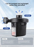 Electric Air Pump AC 220V-240V Portable Quick Inflator Deflator with 3 Nozzles for Air Mattress Pool Floats Vacuum Storage Bags AU Plug