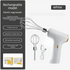 Compact Electric Dual-Head Handheld Egg Whisk Multi-Function Automatic Cream Whipper and Food Mixer J-8 White 1-Speed