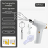 Electric Handheld Egg Whisk and Cream Whipper Set with Egg White Separator J-8 White Dual-Head Automatic Mixer Kit