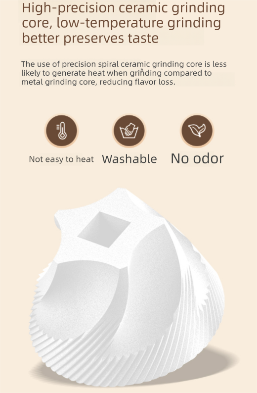 Portable Electric Coffee Grinder Wireless Rechargeable Burr Mill with Cleaning Brush Automatic Bean Grinder MDJ-13 Black