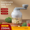 Manual Mini Garlic Chopper & Food Processor 250ml Portable Hand-Crank Mincer for Garlic, Meat, and Baby Food – Ivory White