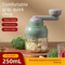 Manual Mini Garlic Chopper & Food Processor 250ml Portable Hand-Crank Mincer for Garlic, Meat, and Baby Food – Matcha Green